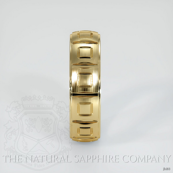 14K Yellow Gold Men's Plain Band