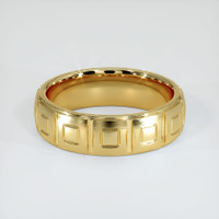 18K Yellow Gold Men's Plain Band Video