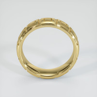 18K Yellow Gold Men's Plain Band Image
