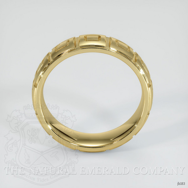 18K Yellow Gold Men's Plain Band