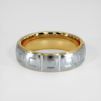 18K Yellow & White Men's Plain Band Video