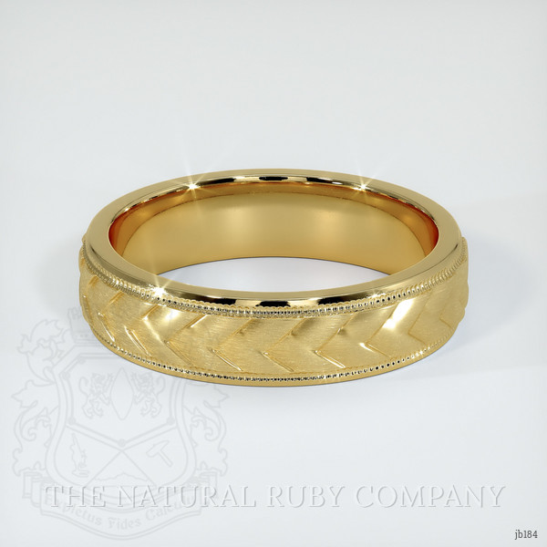 14K Yellow Gold Men's Plain Band