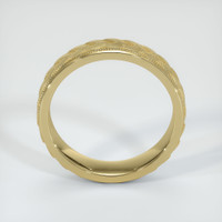 14K Yellow Gold Men's Plain Band Image