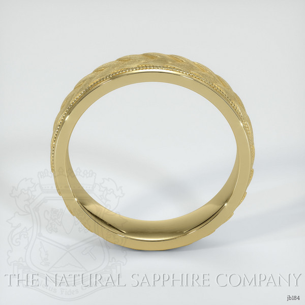 14K Yellow Gold Men's Plain Band