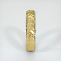 14K Yellow Gold Men's Plain Band Image