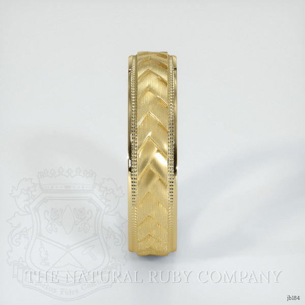 14K Yellow Gold Men's Plain Band