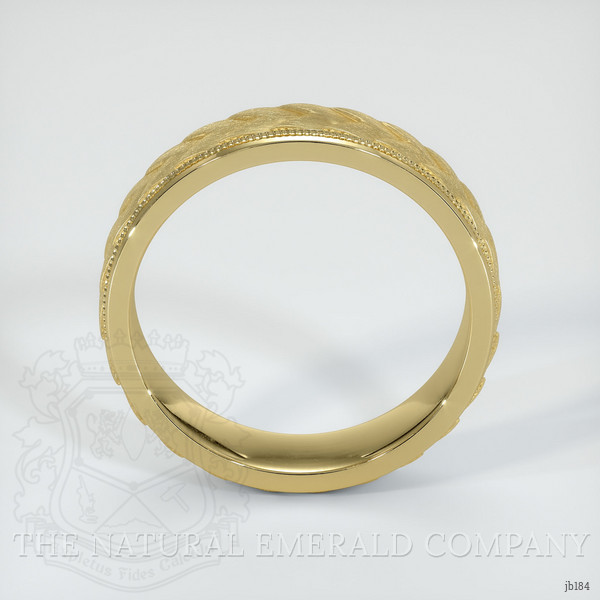 18K Yellow Gold Men's Plain Band