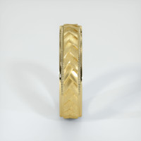 18K Yellow Gold Men's Plain Band Image
