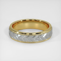 14K Yellow & White Men's Plain Band Video