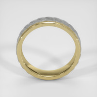 14K Yellow & White Men's Plain Band Image