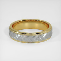 18K Yellow & White Men's Plain Band Video