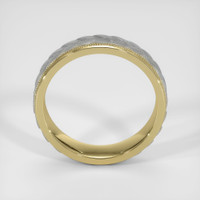 18K Yellow & White Men's Plain Band Image