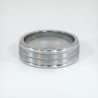 14K White Gold Men's Plain Band Video