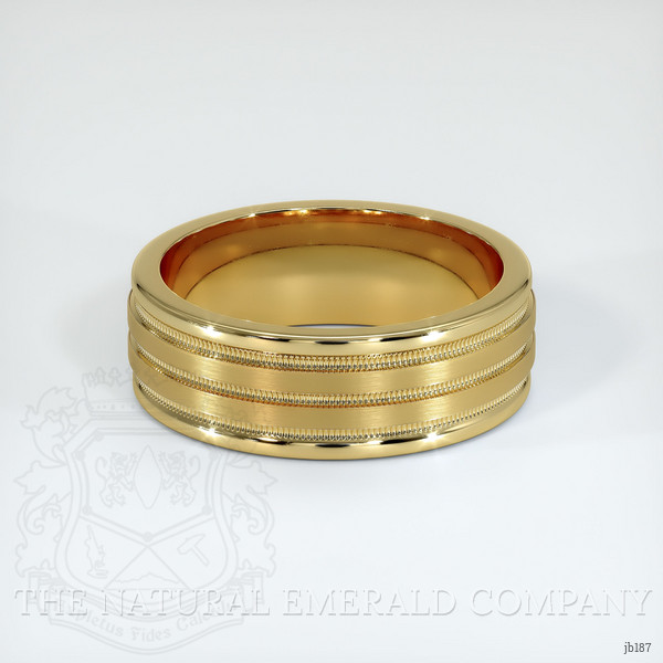 14K Yellow Gold Men's Plain Band