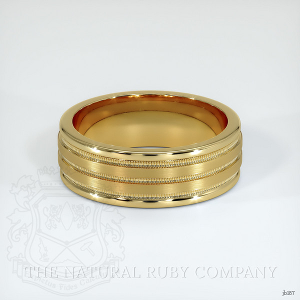 14K Yellow Gold Men's Plain Band