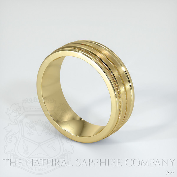 14K Yellow Gold Men's Plain Band