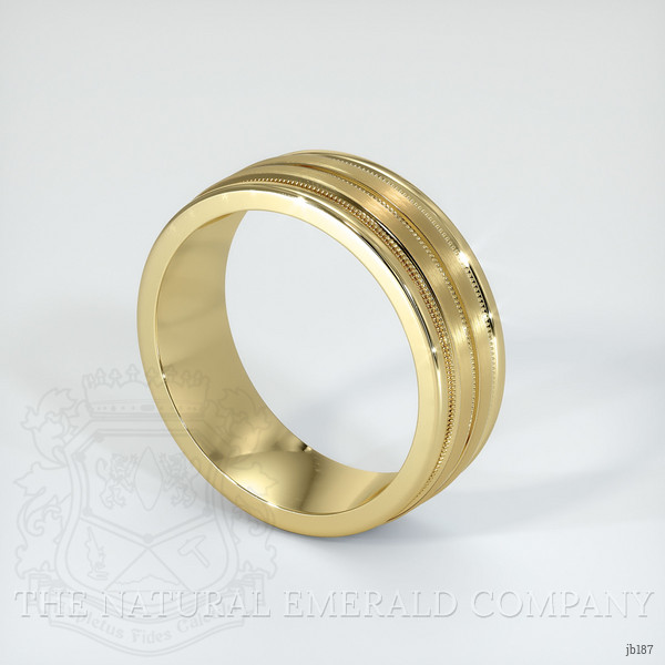 14K Yellow Gold Men's Plain Band