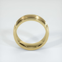 14K Yellow Gold Men's Plain Band Image