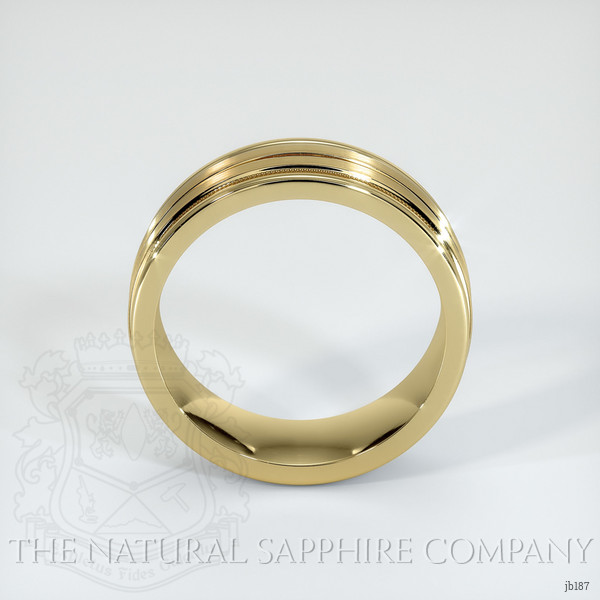 14K Yellow Gold Men's Plain Band