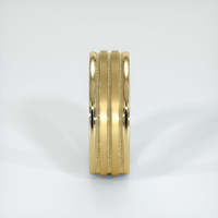14K Yellow Gold Men's Plain Band Image