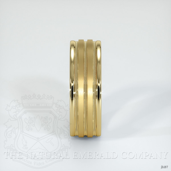 14K Yellow Gold Men's Plain Band