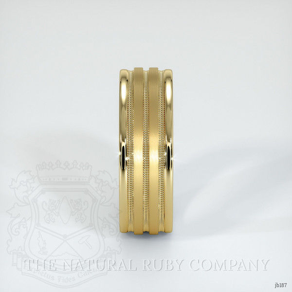 14K Yellow Gold Men's Plain Band