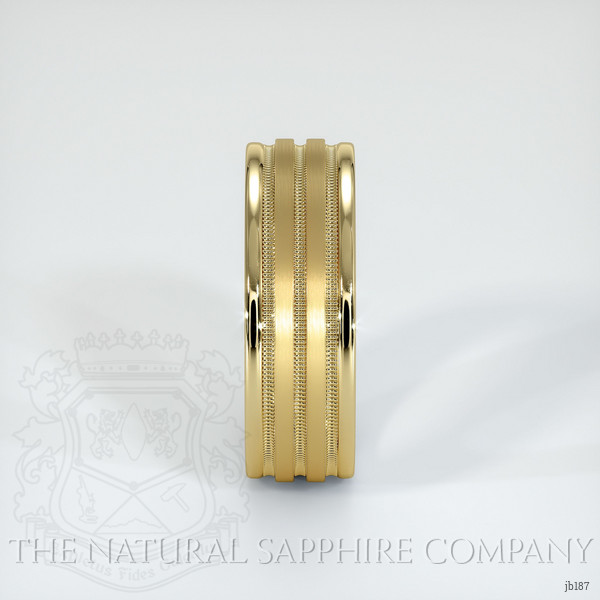 14K Yellow Gold Men's Plain Band