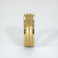 18K Yellow Gold Men's Plain Band Image