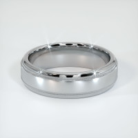 14K White Gold Men's Plain Band Video