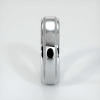 18K White Gold Men's Plain Band Image