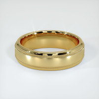 14K Yellow Gold Men's Plain Band Video