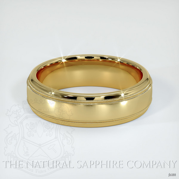 14K Yellow Gold Men's Plain Band