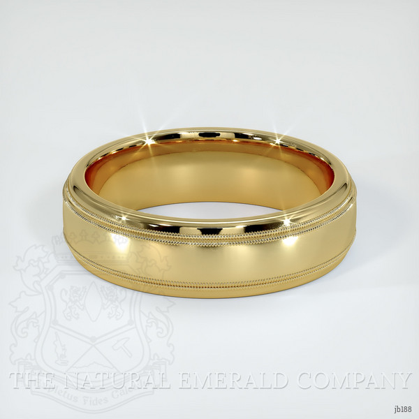 14K Yellow Gold Men's Plain Band