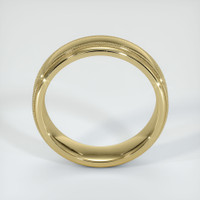 14K Yellow Gold Men's Plain Band Image