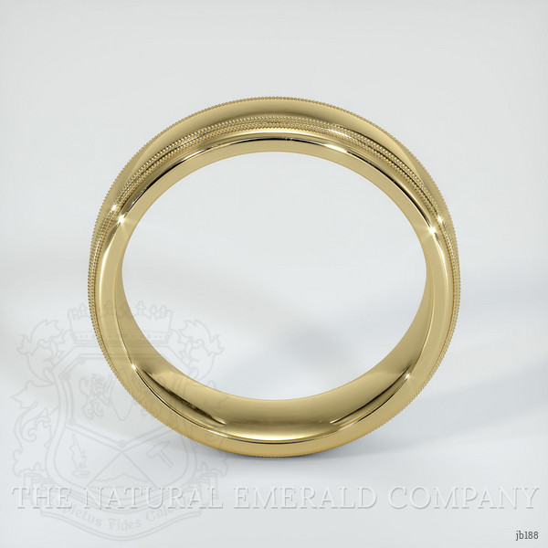 14K Yellow Gold Men's Plain Band