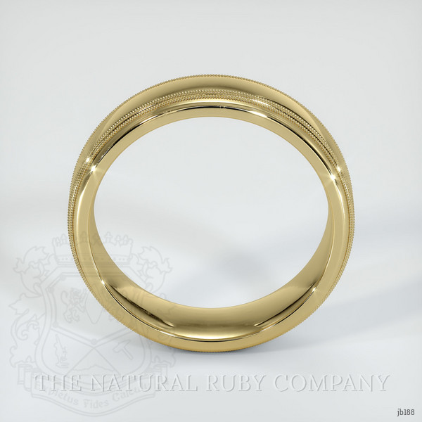 14K Yellow Gold Men's Plain Band