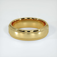 18K Yellow Gold Men's Plain Band Video