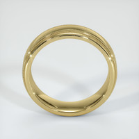 18K Yellow Gold Men's Plain Band Image