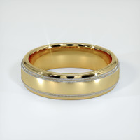 14K Yellow & White Men's Plain Band Video