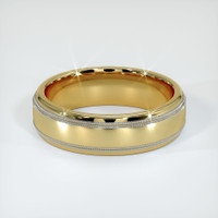 18K Yellow & White Men's Plain Band Video