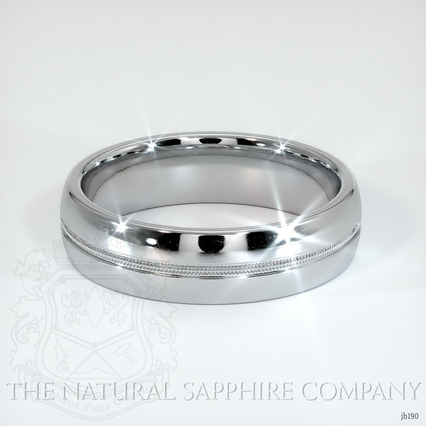 Platinum 950 Antique Style Plain Band