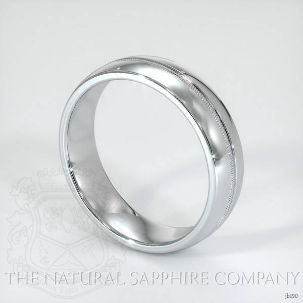 Platinum 950 Antique Style Plain Band