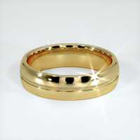 14K Yellow Gold Antique Style Plain Band Video