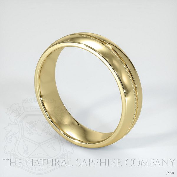 14K Yellow Gold Antique Style Plain Band