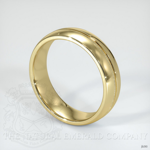 14K Yellow Gold Antique Style Plain Band
