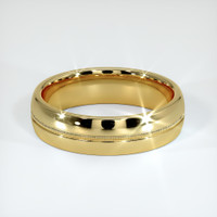 18K Yellow Gold Antique Style Plain Band Video
