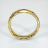 18K Yellow Gold Antique Style Plain Band Image