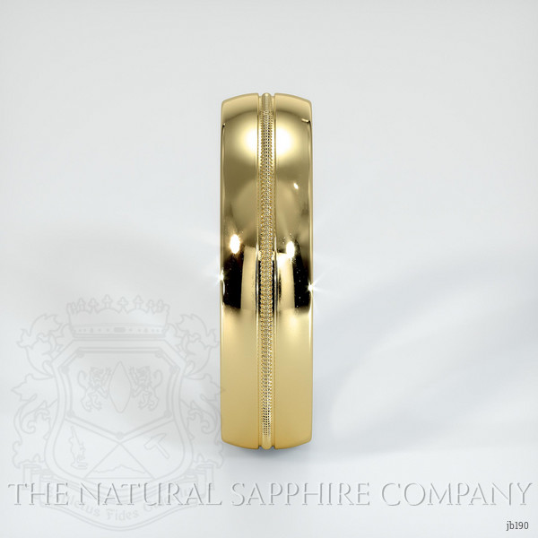 18K Yellow Gold Antique Style Plain Band