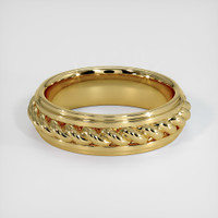 14K Yellow Gold Men's Plain Band Video