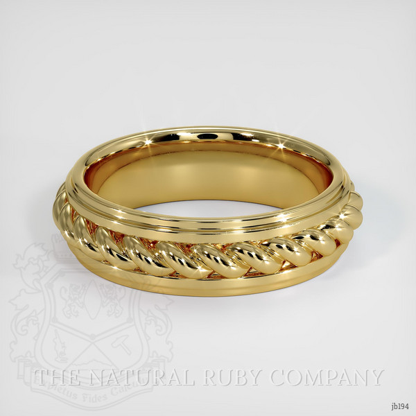 14K Yellow Gold Men's Plain Band